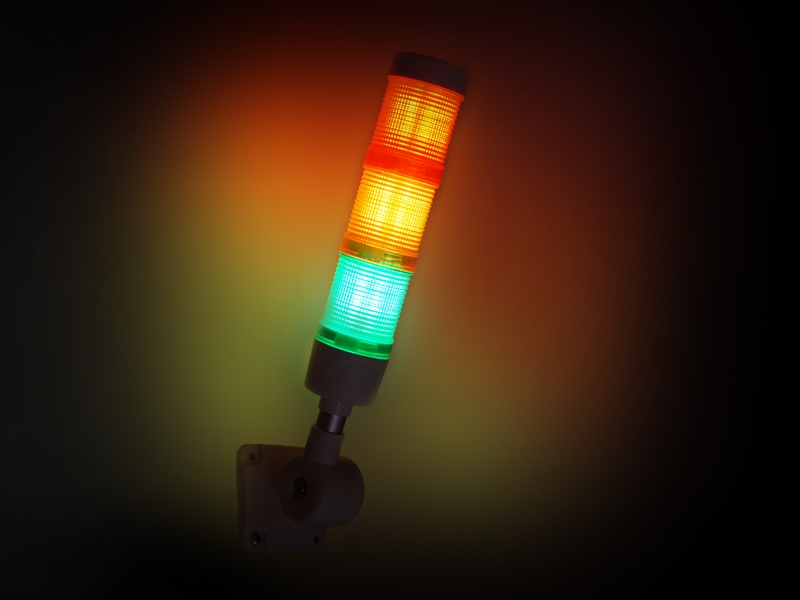 LED signal tårn / lampe med buzzer - 24V - Matronics